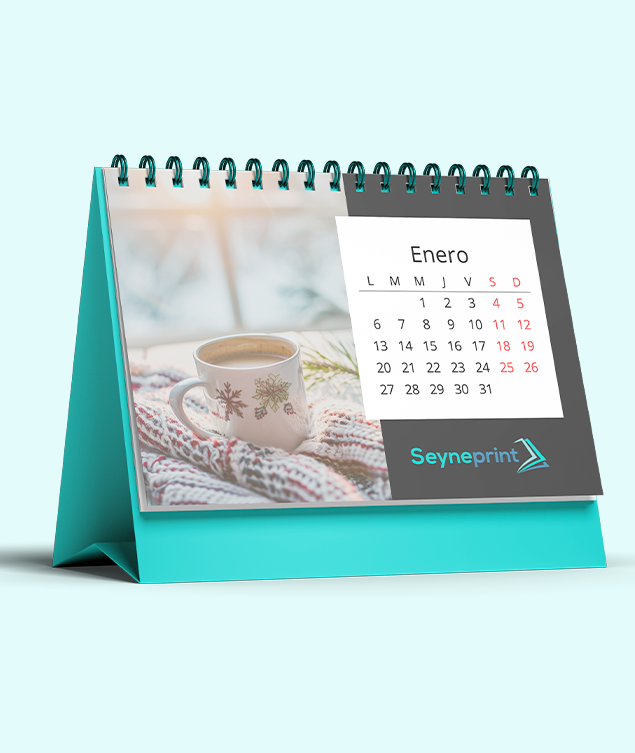 Calendario doble de escritorio (28x21cm)