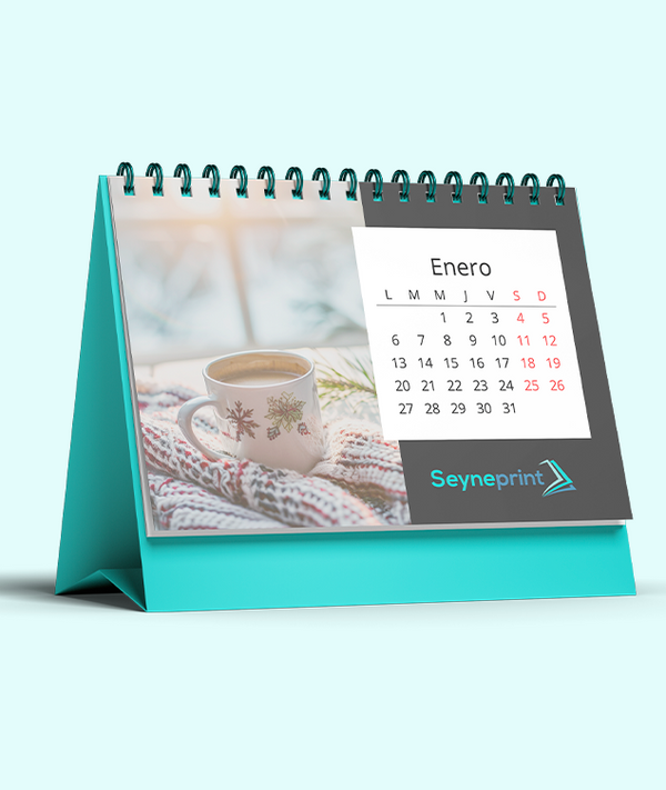 Calendario doble de escritorio (28x21cm)